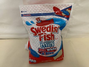2x 1lb Swedish Fish Mini-Red, White & Blue