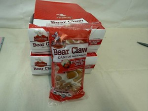 2x Bear Claw Danish-Strawberry Cheese