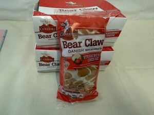2x Bear Claw Danish-Strawberry Cheese