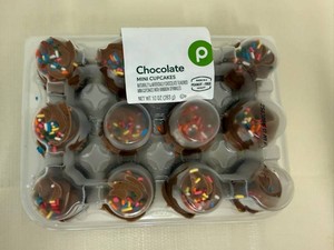 4x 12ct Frozen Mini Chocolate Cup Cakes-Peanut Free