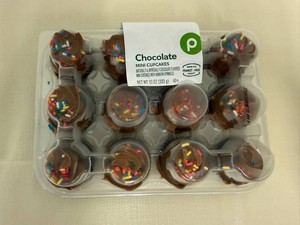 4x 12ct Frozen Mini Chocolate Cup Cakes-Peanut Free