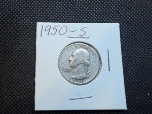 1950 S Silver Washington Quarter