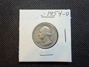 1954 D Silver Washington Quarter