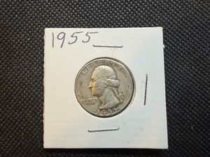 1955 Silver Washington Quarter