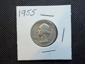 1955 Silver Washington Quarter