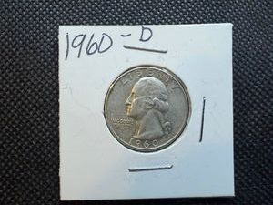 1960 D Silver Washington Quarter