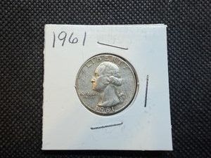 1961 Silver Washington Quarter