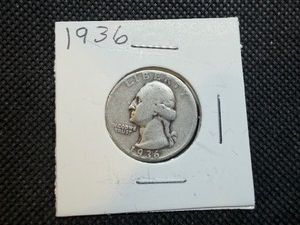 1936 Silver Washington Quarter
