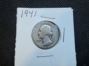 1941 Silver Washington Quarter