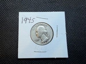 1945 Silver Washington Quarter
