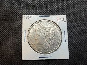 1889 Moran Silver Dollar Marked BU When Purchased