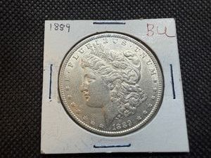 1889 Moran Silver Dollar Marked BU When Purchased