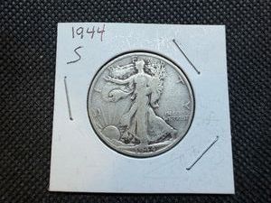 1944 S Silver Walking Liberty Half Dollar