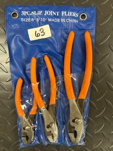 3 pc SLIP JOINT PLIER SET - new