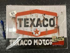 Rolled Edge TEXACO SIGN (new)