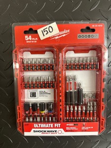 -NEW- Milwaukee 54 pc DRIVER BIT SET w Case - Impact Duty - SHOCKWAVE - 48-32-410