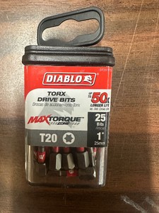 Diablo - T20 TORX DRIVE BITS - 25 count - DT201P25