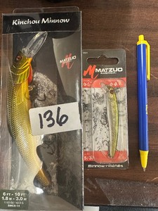 FISHING LOT - A - 2 plugs - Kinchou Minnow & Matzou Nano