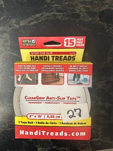 HANDI TREADS Clear Grip Anti-Slip Tape - 2 x 15 ft Roll