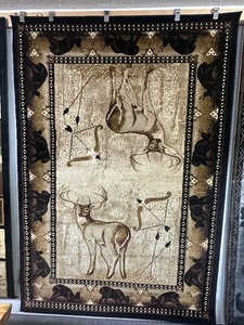 NEW 5x7 Deer & Bow Themed AREA RUG