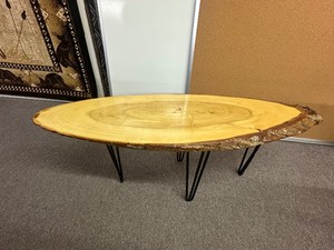 Small LIVE-EDGE COFFEE TABLE - Locally Harvested & Crafted