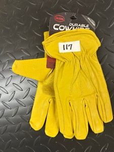 -NEW- COWHIDE WORK GLOVES - XL