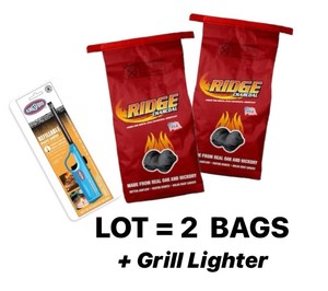 2 SACKS RIDGE CHARCOAL  Grill Lighter