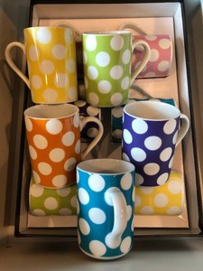 Polka dot mugs