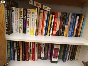 Books all in cupboard