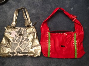 Jimmy Choo hand bags, some scuffs