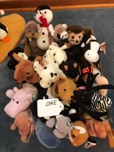 Box of assorted Beanie Babies