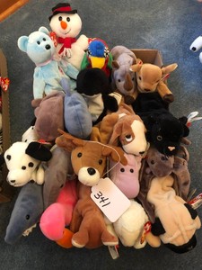 Box of assorted Beanie Babies
