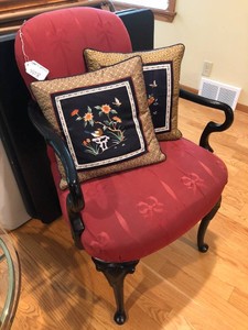 Chair and pillows