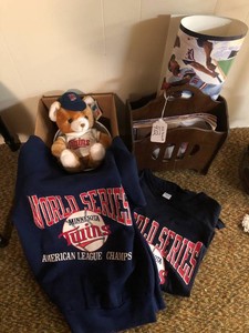 MN Twins Baseball items - shirts, posters, magazines