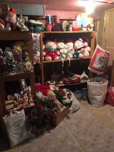 Large assortment of Christmas - Santa Bears, wrapping items, ornaments and more