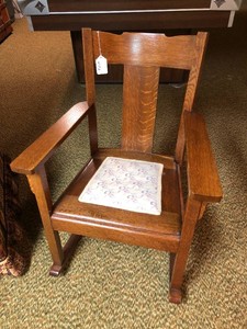 Oak rocking chair