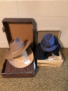 Vintage womens and mens hats