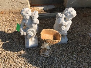 Garden statuary, as is