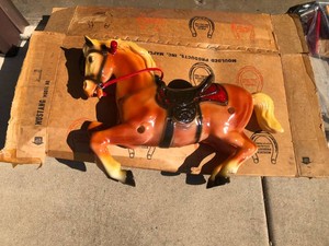 Moulded Products Inc Maple Plain Minn. jumping horse, new in box