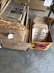 3 boxes of Delano Eagle and other papers, 70s and 80s