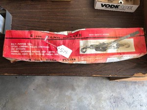 4 ton hand puller, new in box