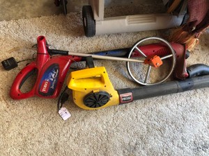 Toro trimmer and a Paramount blower with a Measure Master wheel