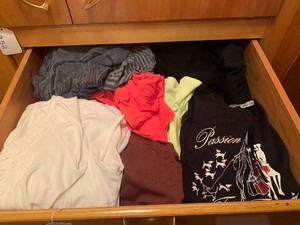 Womens assorted tops, mostly size small all in drawer