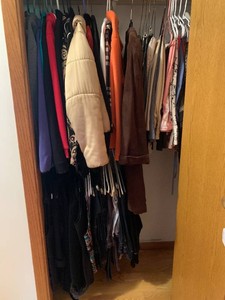 Womens coats, pants, jeans, mostly size small all in closet