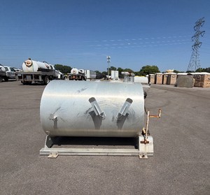 Slide-in horizontal waste tank