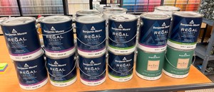 Benjamin Moore Regal Select Interior Paint  Matte &amp Semi-Gloss  Assorted Bases  Approx. 27 - 1 Gallon Cans