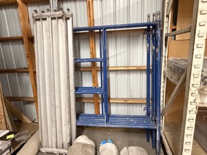 (6) Heavy-Duty Aluminum Scaffold Frames  5 x 6.5  No Casters