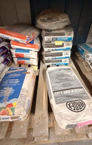 Approx. 11 Bags Premium Tile Mortar  MAPEI, LATICRETE &amp ARDEX