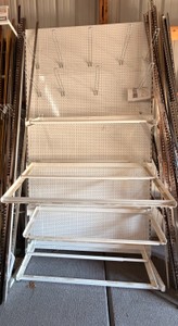 Heavy-Duty Pegboard Shelving &amp Display Rack