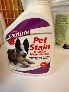 4 Bottles Premium Capture Pet Stain Odor Neutralizer  32 oz Carpet &amp Upholstery Cleaner